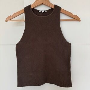 Reformation Brown Crop Tank size XS